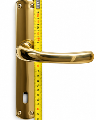 Coppia maniglie vintage per porte interne finitura