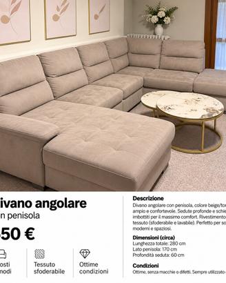 Divano angolare