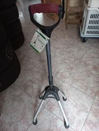 bastone ortopedico nuovo 4 appoggi 