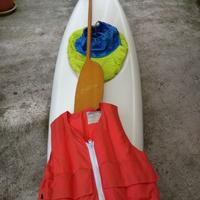 Canoa vetroresina ASA con pagaia Azzali