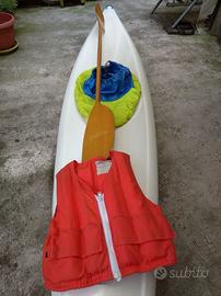 Canoa vetroresina ASA con pagaia Azzali