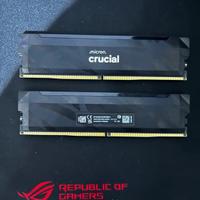 Ram Crucial ddr5 2 da 16gb (32gb) 6400 cl32 per Pc