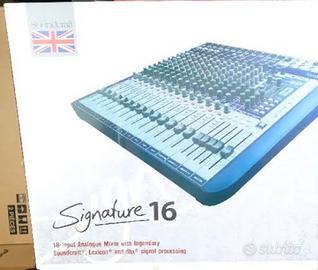 mixer soundcraft fx16 signature 