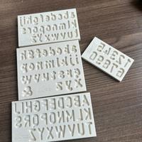 Stampi lettere cake design