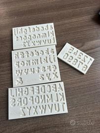 Stampi lettere cake design