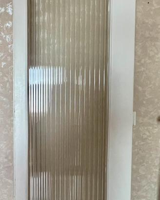PORTE INTERNE IN LEGNO LACCATO CON VETRO DECORATO