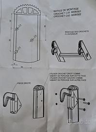 KIT GANCI SICUREZZA PER SCALE IN APPOGGIO