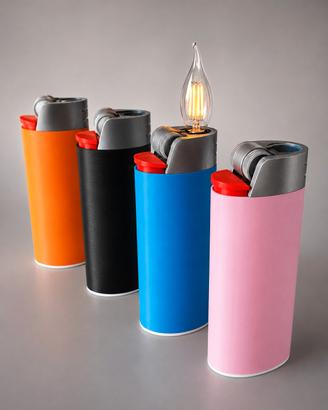 Lampada Accendino | Lighter Lamp di design | E14