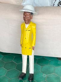 Statua coloniale legno