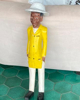 Statua coloniale legno