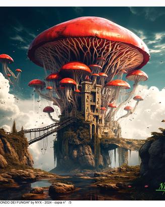 Opera di NYX "Il mondo dei funghi"