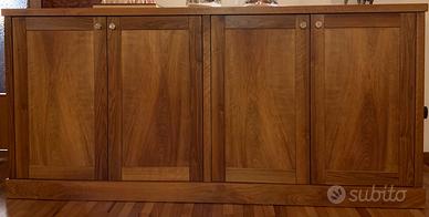 CREDENZA IMPIALLACCIATA NOCE NAZIONALE