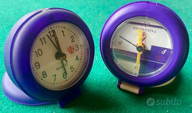 Coppia orologio sveglia Fiorentina