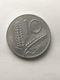 moneta 10 lire del 1954