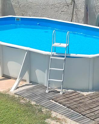  Piscina in acciaio Gre Ovale 610x375x120 h