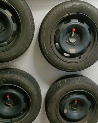 4 cerchioni in ferro 15" Peugeot 208