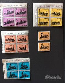 Francobolli San Marino Storia della Locomotiva