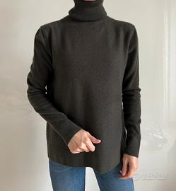 Dolcevita colore cachi 100% cashmere misura L