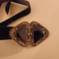 Cintura nera vintage anni 50 