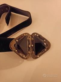 Cintura nera vintage anni 50 