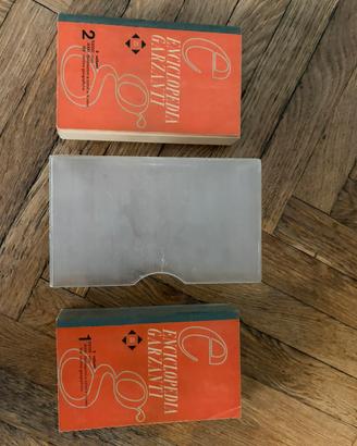 Enciclopedia Garzanti 2 Volumi vintage + cofanetto