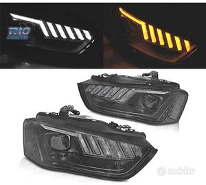 FARI PER AUDI A4 B8 12-15 XENON LED DINAMICI NERI