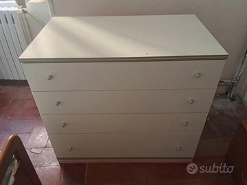 MOBILE CASSETTIERA BIANCA