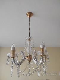 Lampadario con 5 pendenti