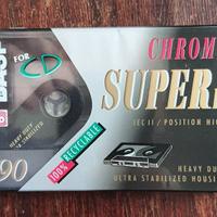 Cassetta audio vergine Basf Chrome Super II da 90 