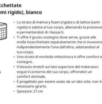 Materasso matrimoniale