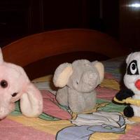 Pupazzi pelouche elefantini e koala