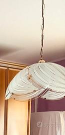 LAMPADARIO  VETRO + 2 BAJOUR da camera letto