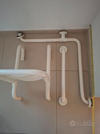 Maniglione con seduta per doccia