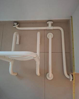 Maniglione con seduta per doccia