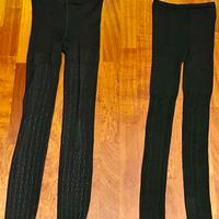 2 leggings elasticizzati nero