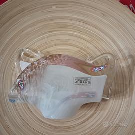 PORTATOVAGLIOLI VETRO MURANO ROSA