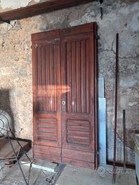 Portone legno massello