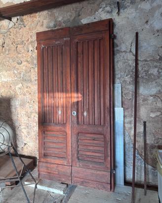 Portone legno massello