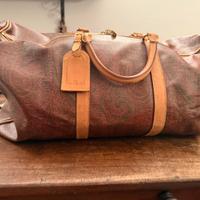 Etro Milano borsone viaggio manici e tracolla