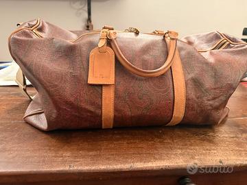 Etro Milano borsone viaggio manici e tracolla