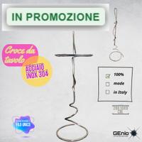 Croce/crocifisso NUOVO Da Tavolo in acciaio inox
