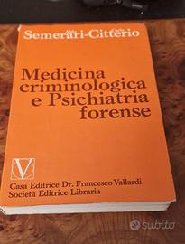 Libro medicina criminologica e psichiatria forense