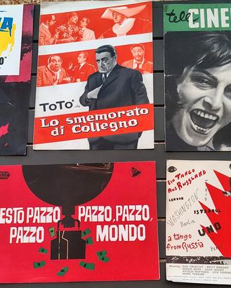 Pressbook cinematografici anni 60. 163 pezzi