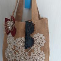 borsa tote per spiaggia o shopper 