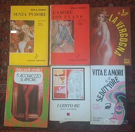 Lotto 6 libri genere erotico anni '70 Mila Dorio
