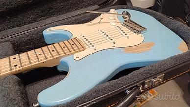 Stratocaster Liuteria Light Blue Relic Lodato 