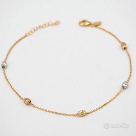 Bracciale nei 3 colori dell' oro 18 kt E.240