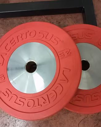 Pesi dischi 25 kg lacertosus elite bumper