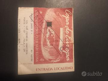 Biglietto finale coppa campioni Milan - Steaua B.