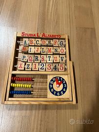 Alfabetiere in legno